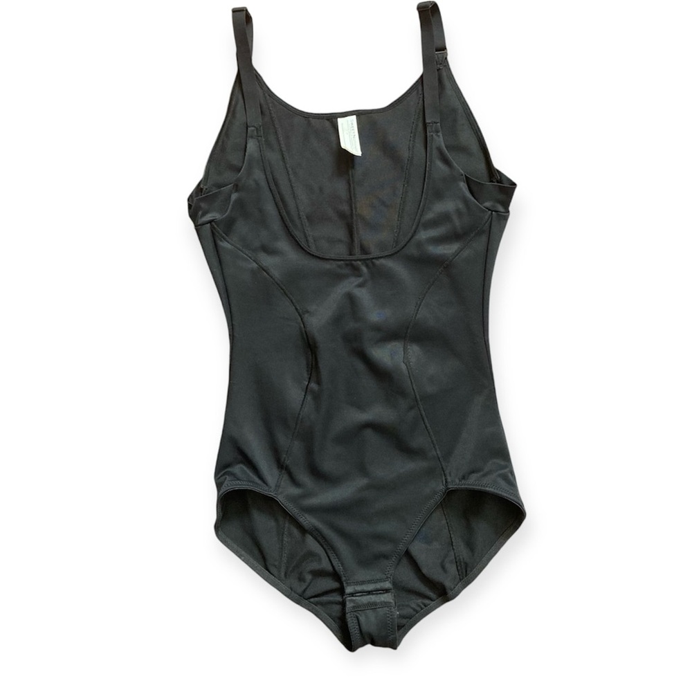 Sweet Nothings by Maidenform Open Bust Shapewear Bodysuit Large Black